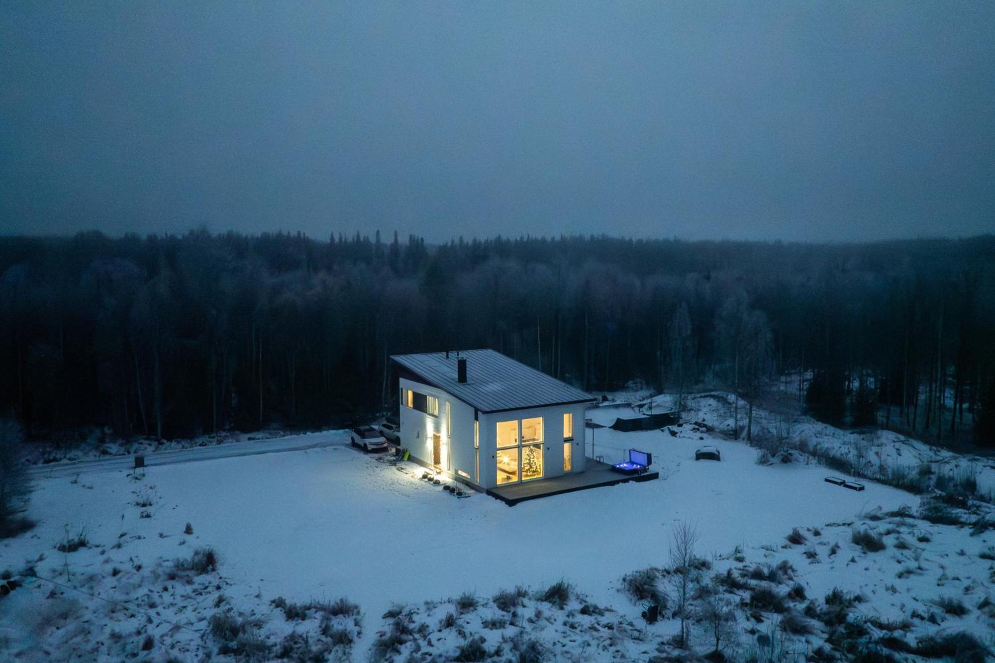 Villa Nightsky -Private Location, Sauna And Jacuzzi Rovaniemi Exterior foto